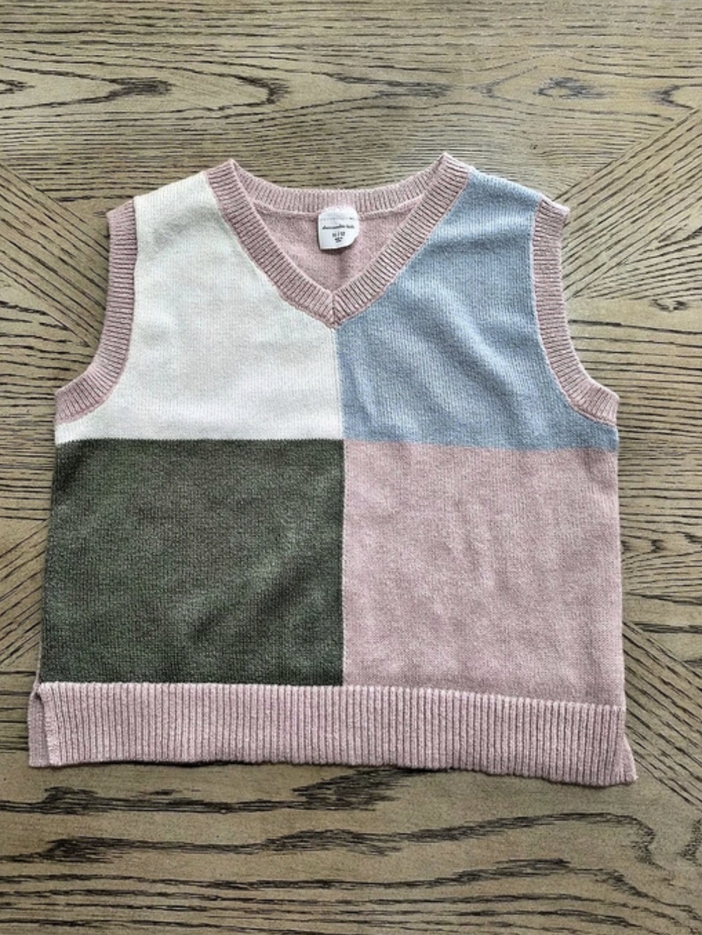 Abercrombie Kids Color Block Sweater Vest Girls 11/12